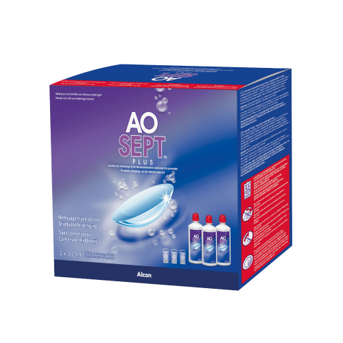 Solution d'entretien Aosept Plus 3x360ml 